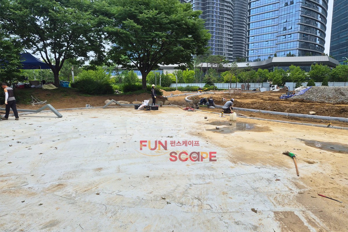 인천 연수구 아라공원 그네 납품 전경