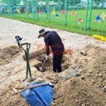 펀스케이프가 제작한 학교 놀이터용 시소 놀이기구 전경