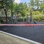 친환경 탄성포장재 컬러고무칩 표층 클로즈업