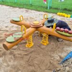 어린이 놀이시설 시소4인 모델 FUN-PEAE07 근접 사진