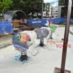 나뭇잎 디자인의 FUN-PERD03나뭇잎 흔들놀이기구