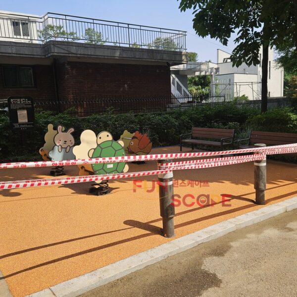 종로구 삼청동 쉼터, 친환경 탄성포장재 납품